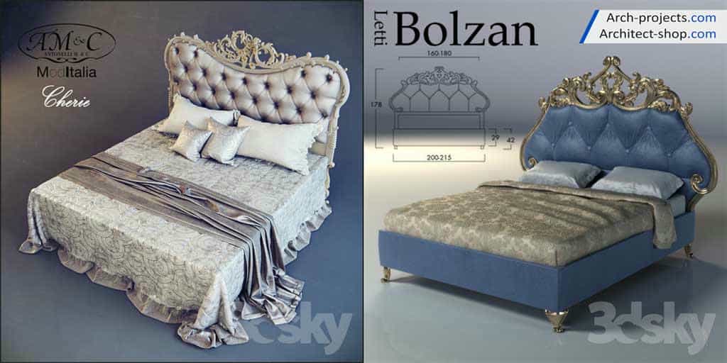 دانلود مدل سه بعدی تخت خواب