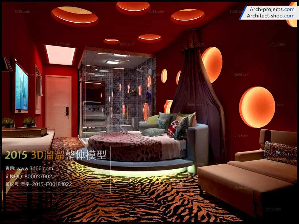 دانلود مدل سه بعدی سوئیت هتل