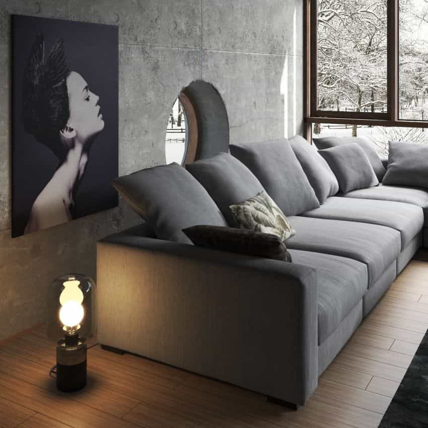 صحنه آماده سه بعدی اتاق نشیمن